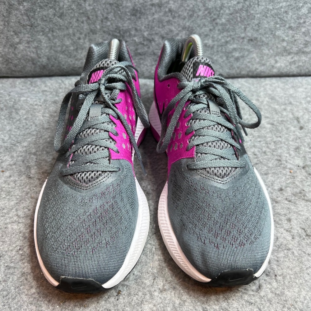 Nike Zoom Span Womens Running Shoes Grey Pink Athletic Sneakers Size 10 - Picture 4 of 8